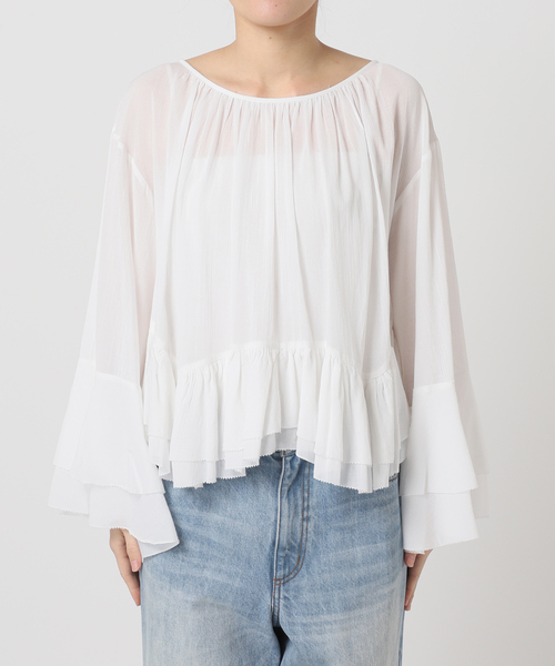 plage（プラージュ） ブラウス シャツ COTTON FRILLS ブラウス