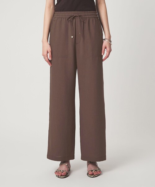 ワイドパンツ パンツ 「size SHORT/TALLあり」ドライクロスパンツ レディースの画像