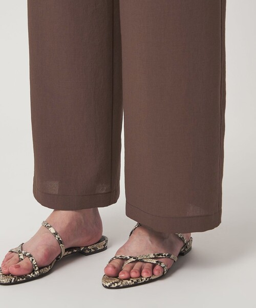 ワイドパンツ パンツ 「size SHORT/TALLあり」ドライクロスパンツ レディースの画像
