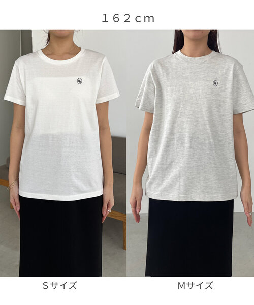 「CAPRICIEUX LE'MAGE」 半袖カットソー MEDIUM ライトグレー レディース_画像3