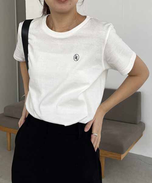 「CAPRICIEUX LE'MAGE」 半袖カットソー MEDIUM ライトグレー レディース_画像5