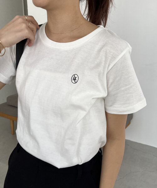 「CAPRICIEUX LE'MAGE」 半袖カットソー MEDIUM ライトグレー レディース_画像6