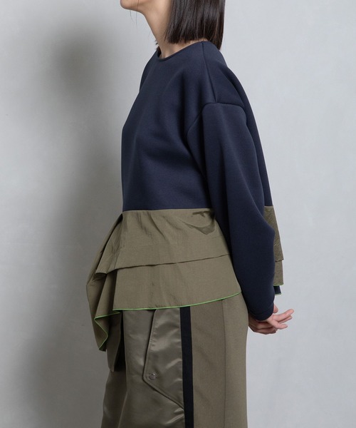 「MARECHAL TERRE」 長袖カットソー MEDIUM ネイビー レディース_画像2