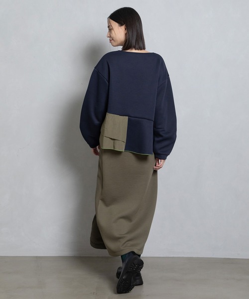 「MARECHAL TERRE」 長袖カットソー MEDIUM ネイビー レディース_画像5