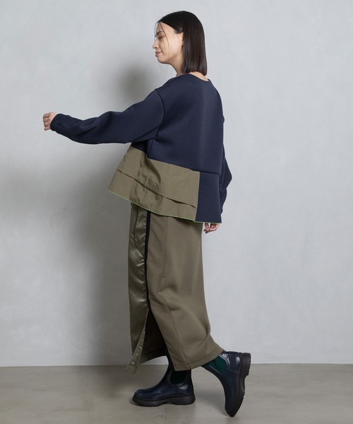 「MARECHAL TERRE」 長袖カットソー MEDIUM ネイビー レディース_画像6