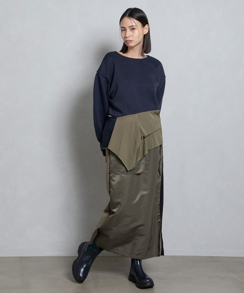 「MARECHAL TERRE」 長袖カットソー MEDIUM ネイビー レディース_画像7
