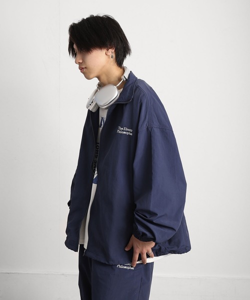 「ZIP FIVE」 ナイロンブルゾン LARGE ブルー メンズ_画像6