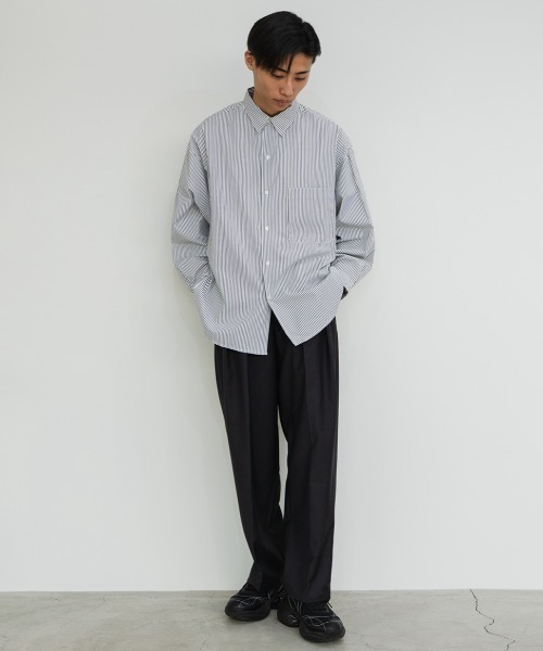 「SINSS」 長袖シャツ SMALL ブルー メンズ_画像7