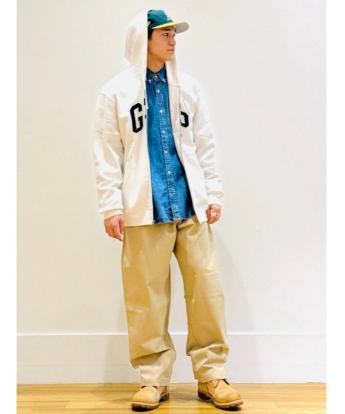 GAP（ギャップ） ジップアップパーカー M ワイン メンズ : ZOZOTOWN