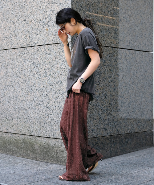 パンツ 「XIRENA/キセレナ」VINTAGE COTTON LACE PANTS レディースの画像