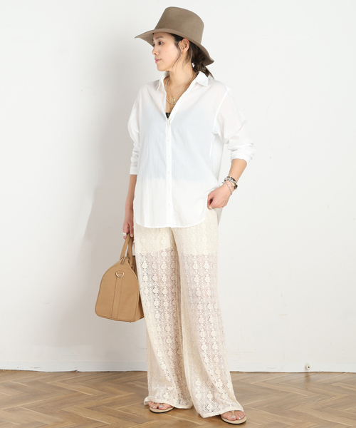 パンツ 「XIRENA/キセレナ」VINTAGE COTTON LACE PANTS レディースの画像