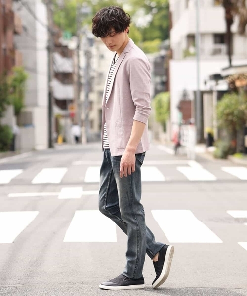 「MK MICHEL KLEIN HOMME 」 カーディガン 48 ネイビー メンズ_画像2