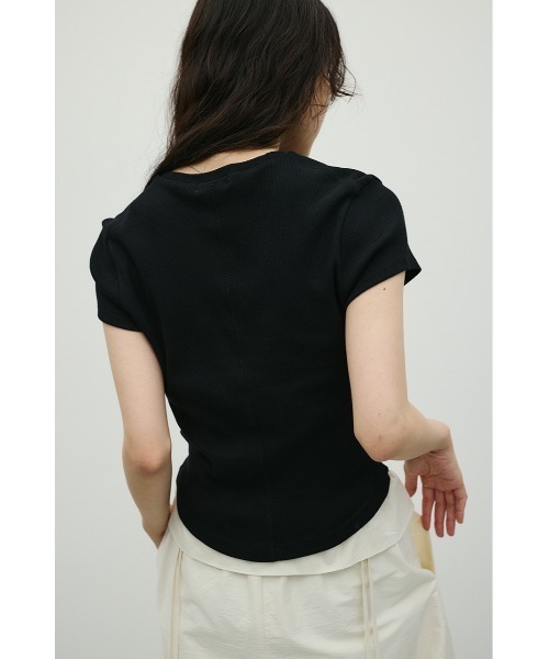 tシャツ ヘンリーネックT レディースの画像
