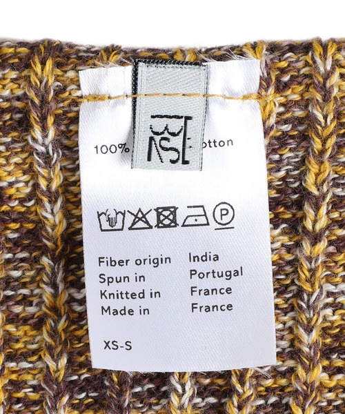 ニット セーター BASERANGE / ベースレンジ：WASTE CROPPED SWEATER：PUWC-TC-AU25「ANN」 レディースの画像