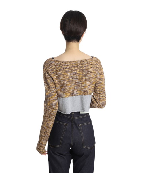 ニット セーター BASERANGE / ベースレンジ：WASTE CROPPED SWEATER：PUWC-TC-AU25「ANN」 レディースの画像