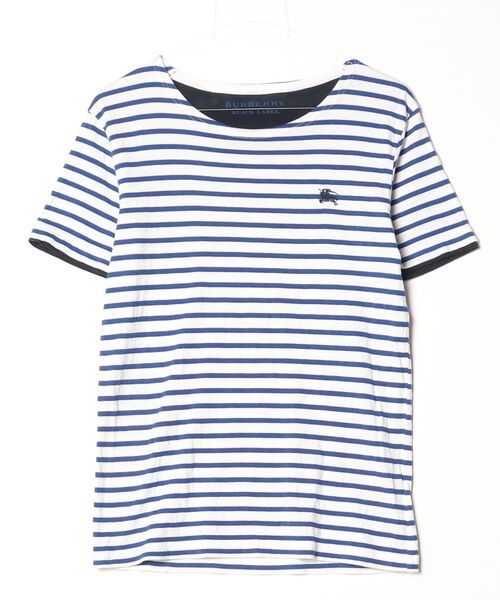 BURBERRY BLACK LABEL（バーバリーブラックレーベル） ボーダー柄半袖T