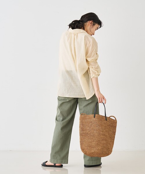 collex（コレックス） かごバッグ カゴバッグ ラフィア革ハンドル2WAY