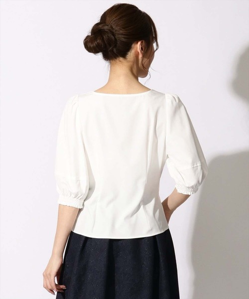「SWINGLE」 半袖ブラウス SMALL ピンク レディース_画像2