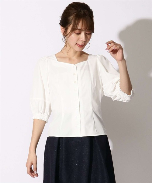 「SWINGLE」 半袖ブラウス SMALL ピンク レディース_画像7