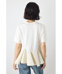 tシャツ 半袖 フレアヘムペプラムカットトップ...の詳細画像4