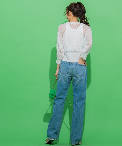 「VICKY」 カーディガン M イエロー レディース_画像6