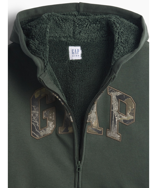 GAP（ギャップ） トレーナー babyGap 裏ボア GAPロゴ ジップアップ