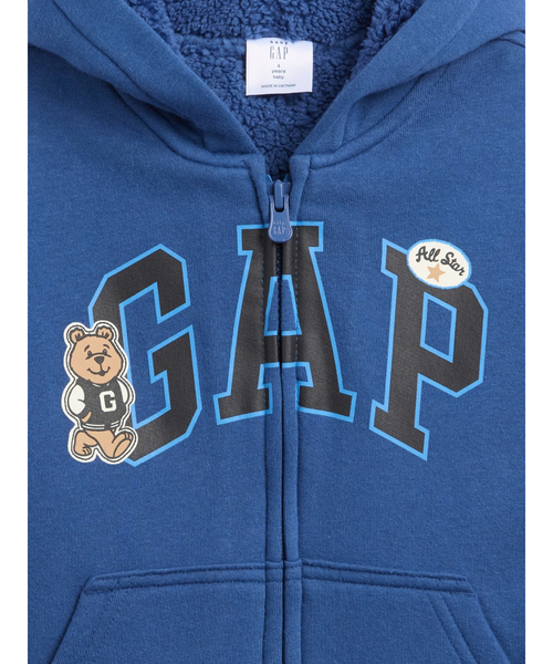 GAP（ギャップ） トレーナー babyGap 裏ボア GAPロゴ ジップアップ