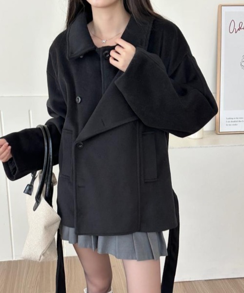 新品！ ダッフルコートレディース　黒　Lサイズ ダッフルコート コート レディース : ZOZOTOWN Yahoo!店 - 通販