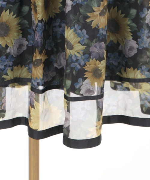axes femme スカート ひまわり柄シアースカート : ZOZOTOWN