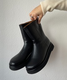 最終大幅値下げ！miel×Laboratoryリバティーカンフーパンツ　ブラック wee9s ブーツ ATSUZOKO rubber boots / ミドル丈厚底