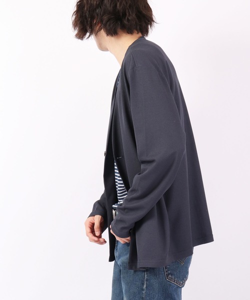 ROOT THREE ジャケット ノーカラージャケット 通気性 ストレッチ ROOT THREE ジャケット ノーカラージャケット 通気性 ストレッチ