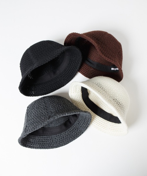 RACAL 帽子 ハット Low-gauge Busket Knit Tulip Hat