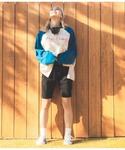 パンツ テレコリブハーフレギンスパンツ レディースの詳細画像1