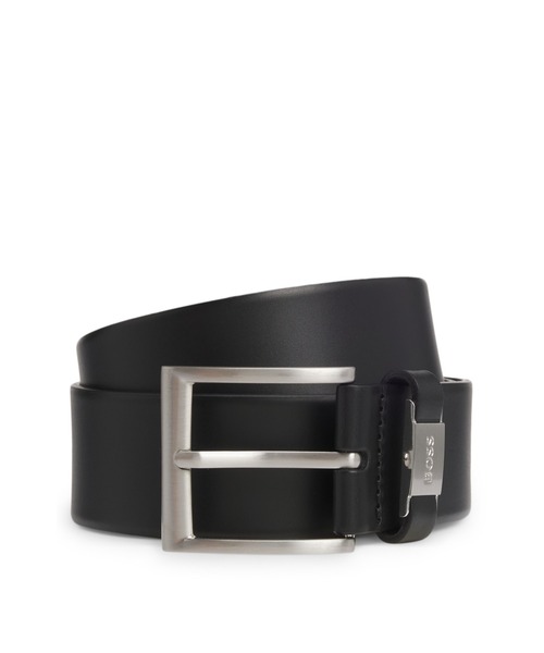 BOSS（HUGO BOSS） ベルト ロゴメタルディテール イタリアンレザー