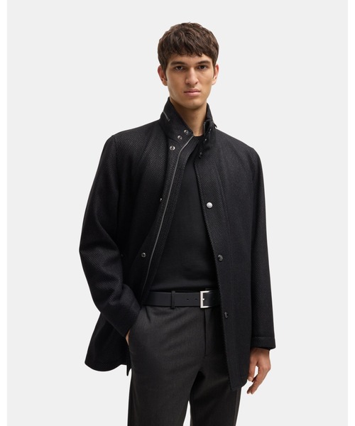 BOSS（HUGO BOSS） ベルト ロゴメタルディテール イタリアンレザー