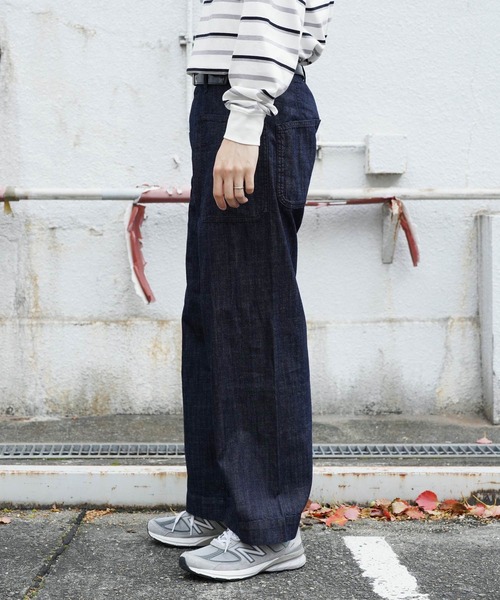 90s USN セーラーパンツ HOUSTON パンツ デニム ジーンズ / ヒューストン USN DENIM