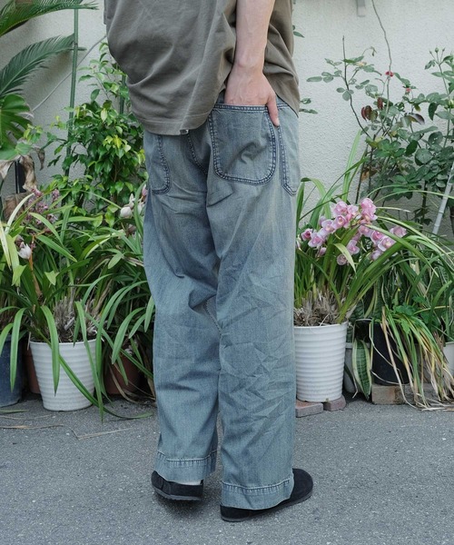 usn セーラーパンツ　コックパンツ　32〜33サイズ程度 HOUSTON パンツ デニム ジーンズ / ヒューストン USN DENIM