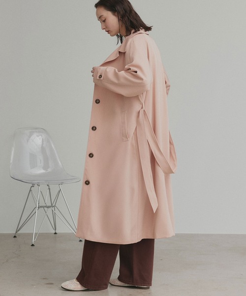 ad thie（アドティエ） トレンチコート コート パステル ステンカラー