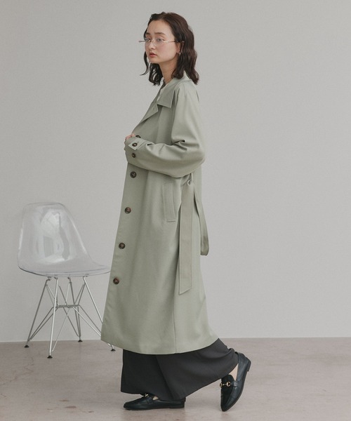 ミント グリーン（レディーストレンチコート）｜コート、ジャケット