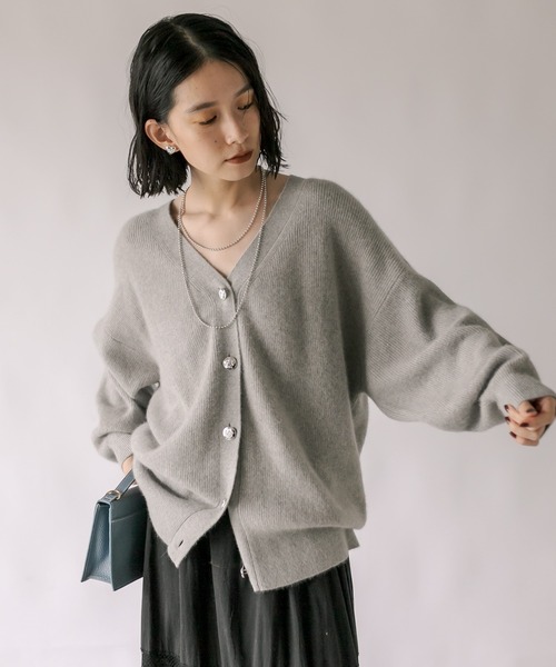 RIVE DROITE（リヴドロワ） カーディガン ヘアリーラメ2WAY
