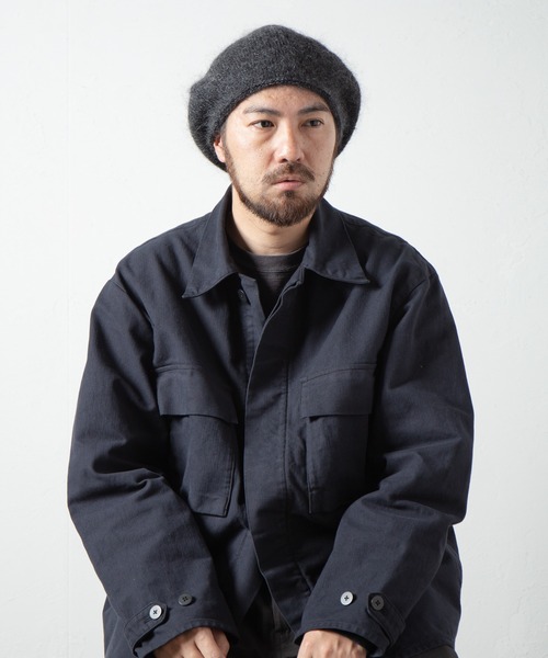 RACAL（ラカル） ニット帽 ニットキャップ Stripe Mohair Knit Tam