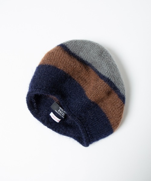 帽子 キャップ メンズ Stripe Mohair Knit Tam Beret / ボーダー切り替えモヘアニットタムベレー｜zozo｜10