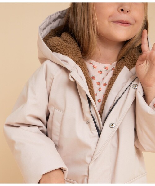 PETIT BATEAU（プチバトー） ミリタリージャケット モッズコート