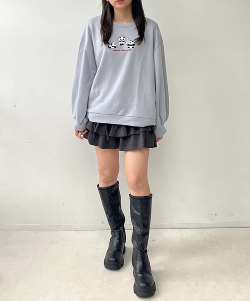 AS KNOW AS（アズノゥアズ） トレーナー スウェット 3匹ぽこアニマル