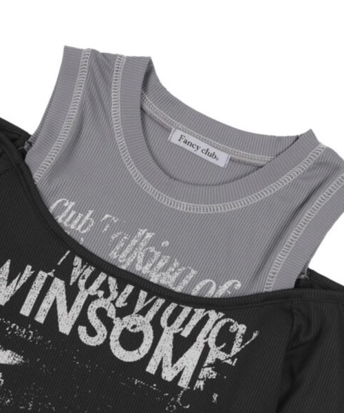 FANCY CLUB tシャツ 「FANCY CLUB」WINSOME OFF SHOULDER