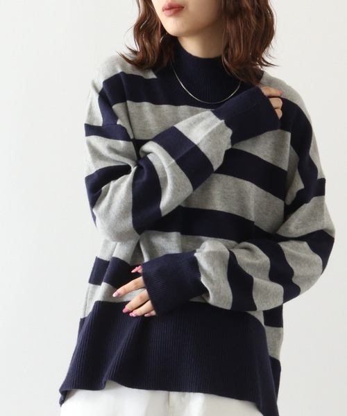 ニット セーター BRODIAEA ボーダープルオーバー レディース ニット セーター BRODIAEA ボーダープルオーバー レディース