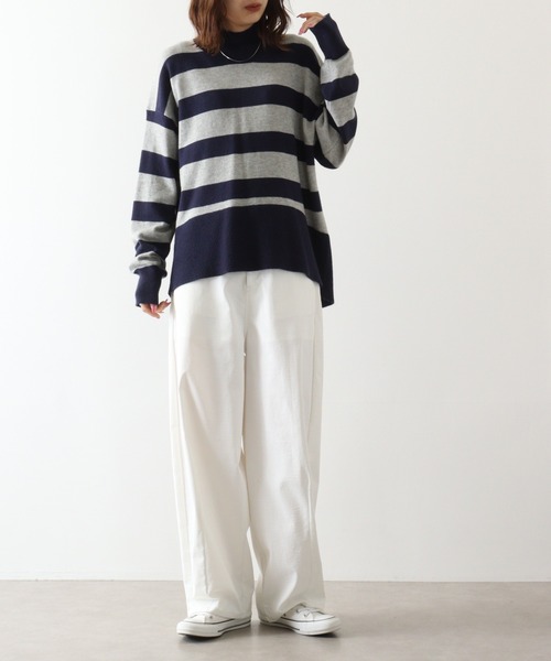ニット セーター BRODIAEA ボーダープルオーバー レディース ニット セーター BRODIAEA ボーダープルオーバー レディース
