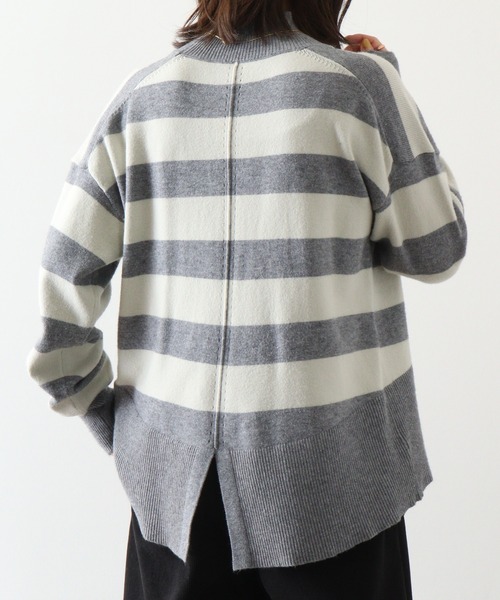 ニット セーター BRODIAEA ボーダープルオーバー レディース