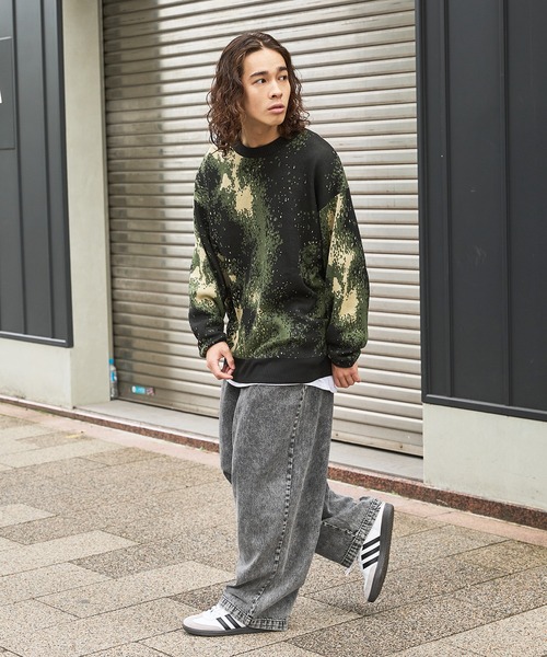 セーター ニット Buyer's Select/綿タッチWジャガード