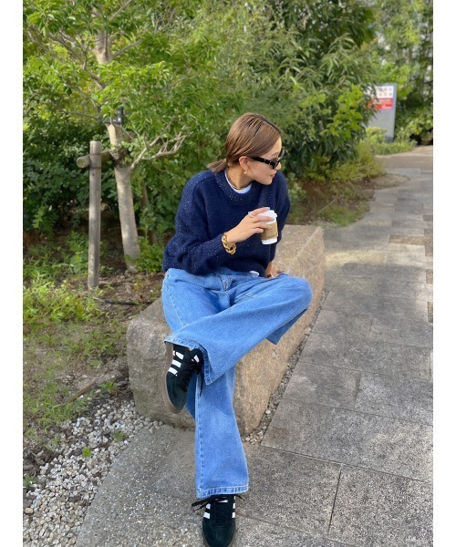 HEILIS ニット セーター 「hideka select」ラメフェザープル